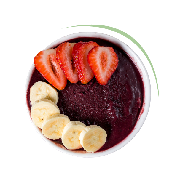 Pote Açai com Banana e Morango